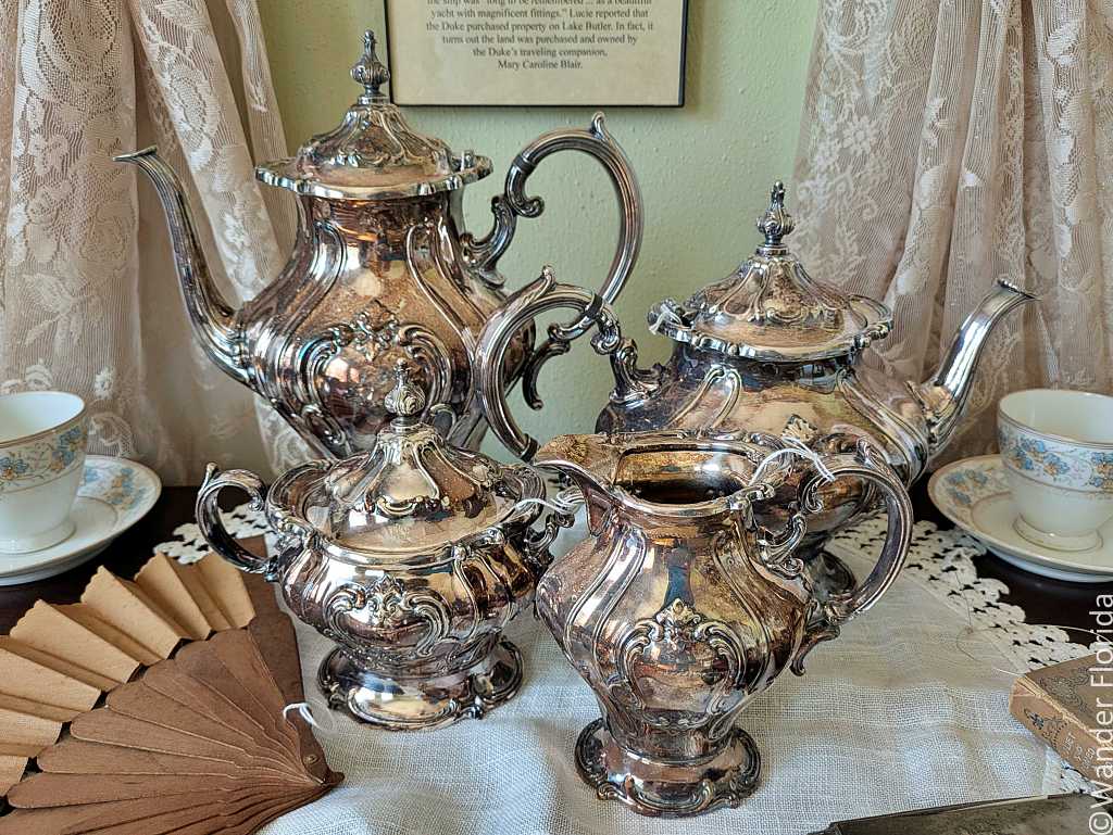 Silver Tea Set at Palm Harbor Museum